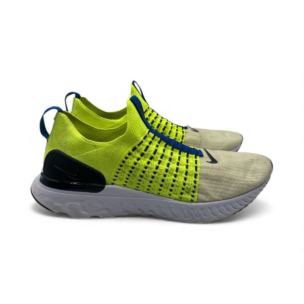 Nike React Phantom Run Flyknit 2 Volt Black Sneakers DM7603-700 Men’s Size 12